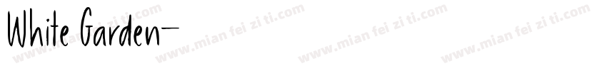White Garden字体转换